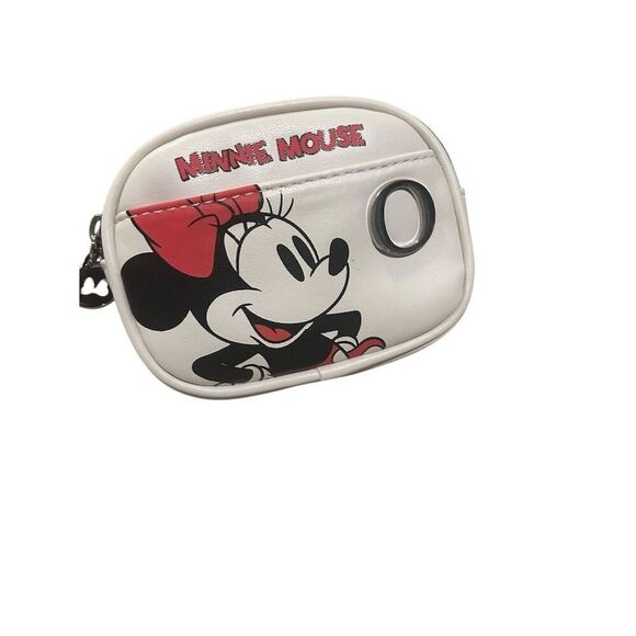 Disney Minnie Mouse Coin Wallet Black Primark Women's Accessory initial O - Picture 3 of 7